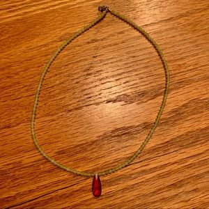 Beaded glass necklace